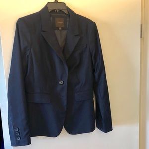 Limited navy blue business suit. Jacket and pants